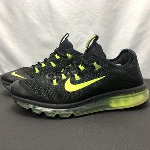 Nike Air Max More Black/Volt Neon Green Shoes Men's Size 9 (AR1944-001) Clean
